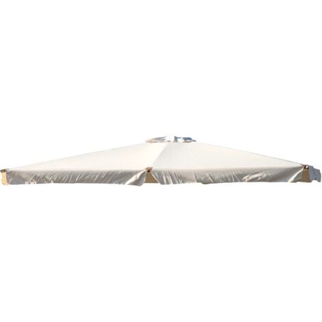 Telo top copertura di ricambio per ombrellone decentrato Aster 3x4 mt ecru' in poliestere con airvent