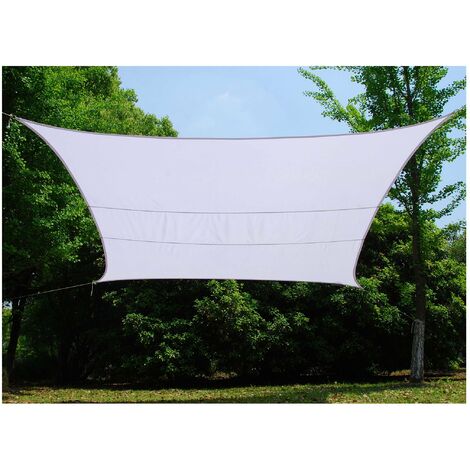 Telo Vela tenda ombreggiante triangolare Crema 360 x 360 x 360 cm