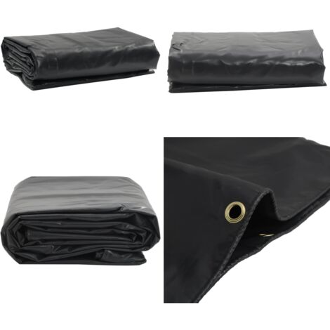 Telone Antracite 3x4 m 650 g/m² - Telone da giardino - Telone per mobili