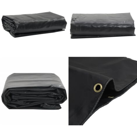 Telone Antracite 4x4 m 650 g/m² - Telone per mobili da giardino - Telone per auto