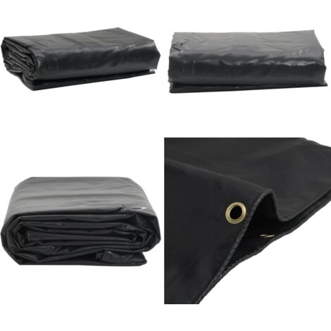 Telone Antracite 4x8 m 650 g/m² - Telone per mobili da giardino - Telone per legna
