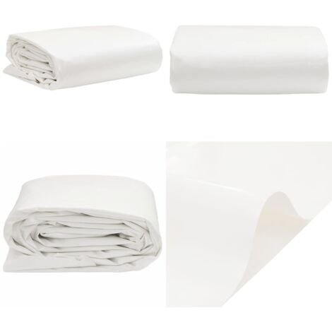 Telone Bianco 1,5x6 m 650 g/m² - Copertura per mobili - Telone in PVC
