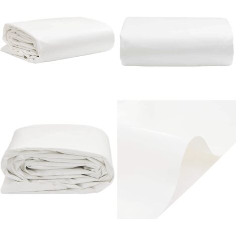 Telone Bianco 1x2,5 m 650 g/m² - Telone per mobili - Telone per auto