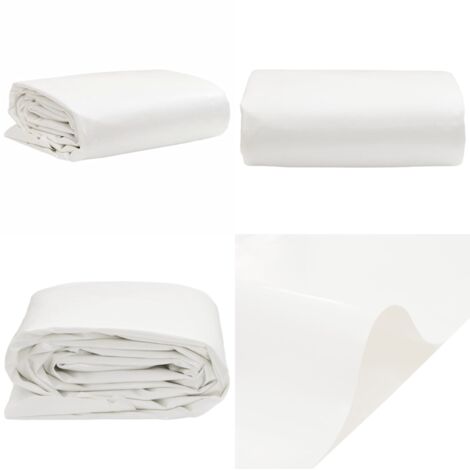 Telone Bianco 4x7 m 650 g/m² - Copertura per mobili - Protezione da pioggia