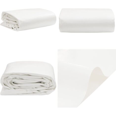 Telone Bianco 5x5 m 650 g/m² - Telone per mobili - Telone per auto