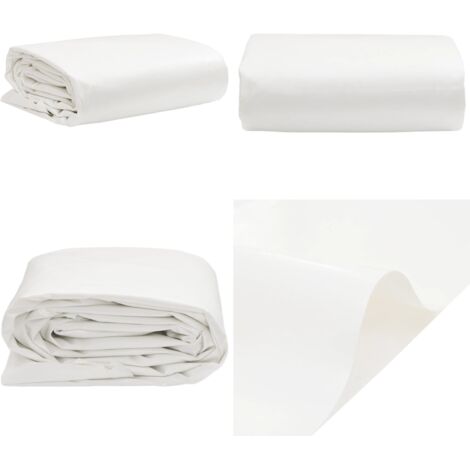 Telone Bianco 5x8 m 650 g/m² - Telone per mobili - Telone per auto