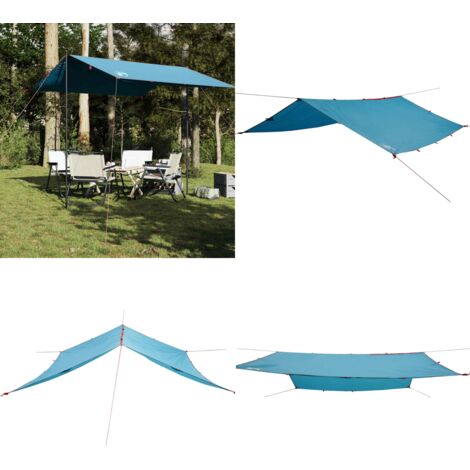 Telone da Campeggio Blu 300x294 cm Impermeabile - Telone impermeabile - Telone da trekking
