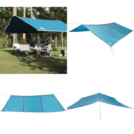 Telone da Campeggio Blu 420x440 cm Impermeabile - Telone impermeabile - Taffetà impermeabile
