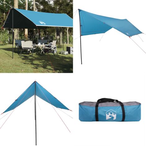 Telone da Campeggio Blu 430x380x210 cm Impermeabile - Telone impermeabile - Telone da trekking