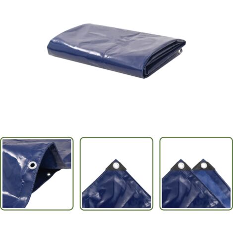Telone da campeggio -  Telone 650 g/m² 3,5x5 m Blu