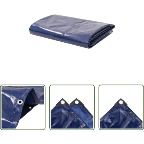Telone da campeggio -  Telone 650 g/m² 3x3 m Blu