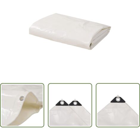 Telone da campeggio -  Telone 650 g/m² 3x4 m Bianco