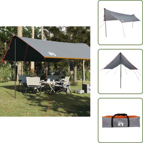 Telone da escursione - vidaXL Telone da Campeggio Arancione 460x305x210 cm Impermeabile - Telone da fuori porta