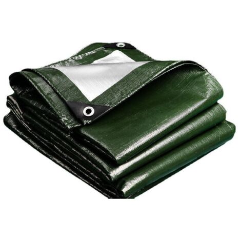 Telone da esterno ultra resistente MOMO (2 m x 5 m) - Impermeabile e multifunzionale per ripari, mobili da giardino e legno - Verde