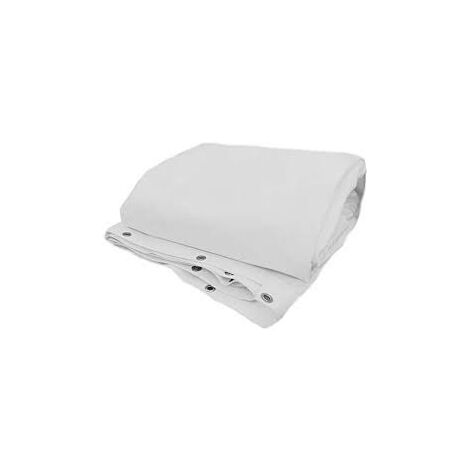 TELONE DI COPERTURA IMPERMEABILE BIANCO IN POLIETILENE ITALFROM C/OCCHIOLI MT 3x4