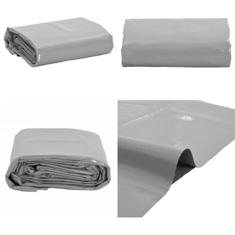 Telone Grigio 5x6 m 650 g/m² - Copertura per mobili da giardino - Copertura per auto
