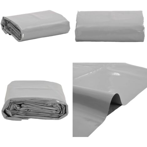 Telone Grigio 5x8 m 650 g/m² - Copertura per mobili da giardino - Protezione da pioggia