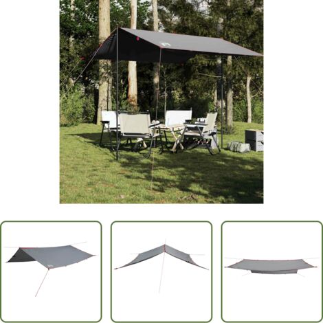 Telone impermeabile -  Telone da Campeggio Grigio/Arancione 300x294 cm Impermeabile