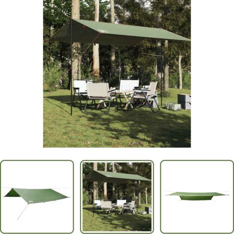 Telone impermeabile -  Telone da Campeggio Verde 400x294 cm Impermeabile