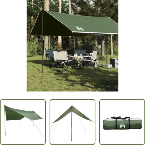 Telone impermeabile -  Telone da Campeggio Verde 430x380x210 cm Impermeabile