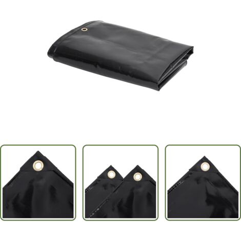 Telone in PVC -  Telone 650 g/m² 1,5x10 m Nero