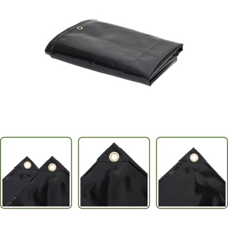 Telone in PVC -  Telone 650 g/m² 3x4 m Nero