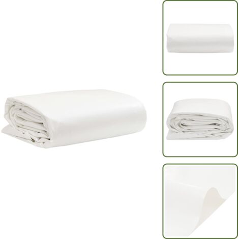Telone in PVC - vidaXL Telone Bianco 4x5 m 650 g/m² - Telone resistente