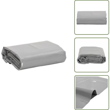 Telone in PVC - vidaXL Telone Grigio 3x6 m 650 g/m² - Telone per auto