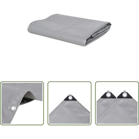 Telone per auto -  Telone 650 g/m² 3,5x5 m Grigio