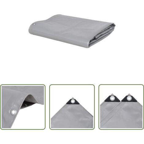 Telone per auto -  Telone 650 g/m² 4x7 m Grigio