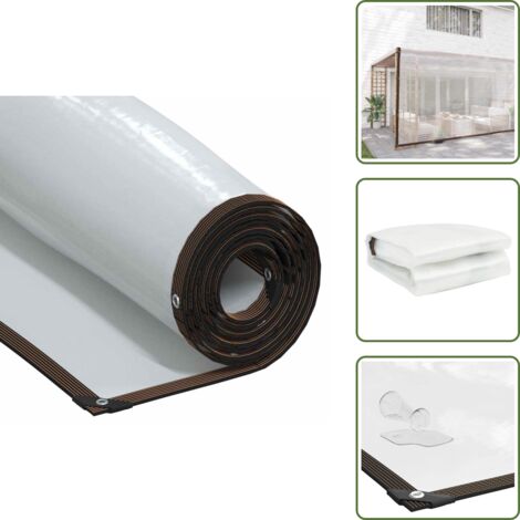 Telone per piscina - vidaXL Telone Trasparente con Occhielli 6x12 m in Polietilene - Telone per balcone