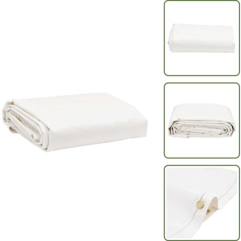 Telone per rimorchi - vidaXL Telone Bianco 5x5 m 650 g/m² - Telone per auto