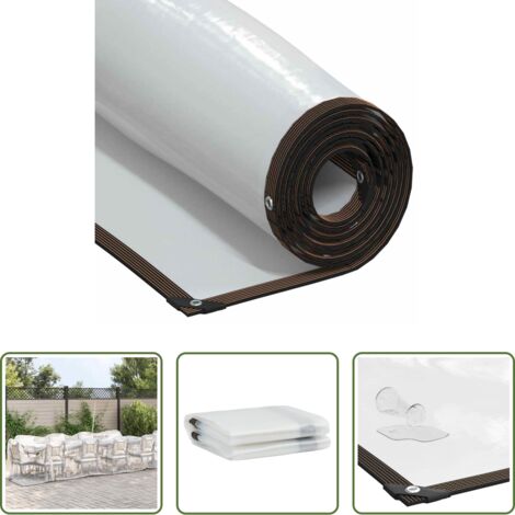 Telone polietilene -  Telone Trasparente con Occhielli 2x10 m in Polietilene