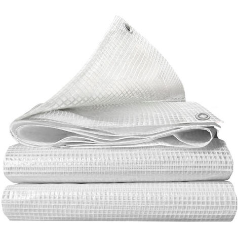 Telone protettivo per esterni rinforzato e impermeabile, ultra resistente, personalizzabile, resistente ai raggi UV - occhielli in alluminio - per mobili da serra - 2 x 3 m - trasparente