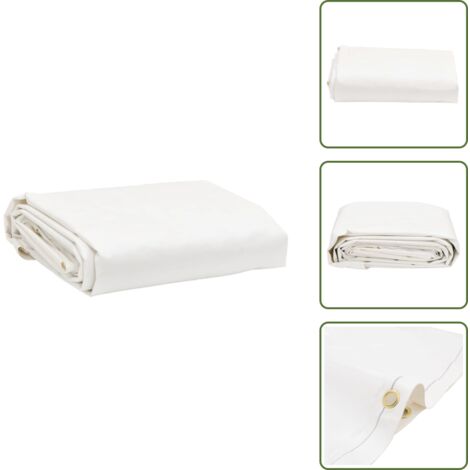 Telone resistente - vidaXL Telone Bianco 2,5x4,5 m 650 g/m² - Telone antiruggine