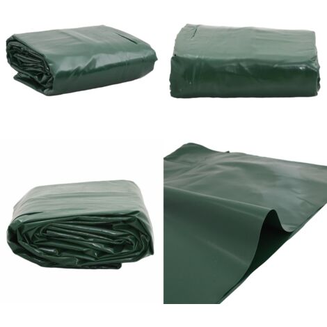 Telone Verde 1,5x10 m 650 g/m² - Copertura per mobili da giardino - Copertura per auto