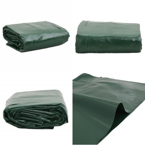 Telone Verde 3,5x5 m 650 g/m² - Copertura per mobili da giardino - Protezione da pioggia