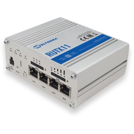TELTONIKA RUTX11 - LTE Cat6, IoT Router, 4GE, AC WLAN, MU-MIMO, Dual SIM, (RUTX11000000)