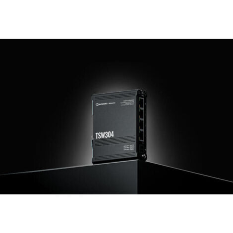 Teltonika TSW304. Switch DIN-Rail PoE 4 Puertos.