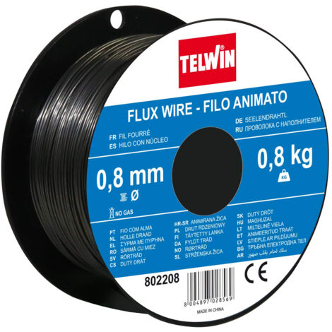 Telwin 802208 bobina filo animato d 08 mm 08 kg per saldatura senza gas