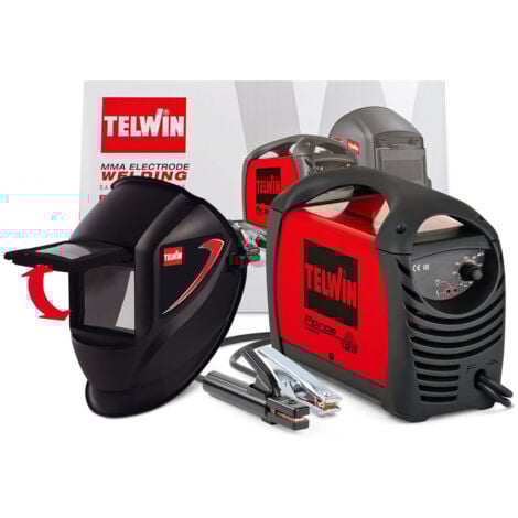 Telwin 815861 Poste à souder à onduleur MMA Électrode DC 80A Masque auto-assombrissant