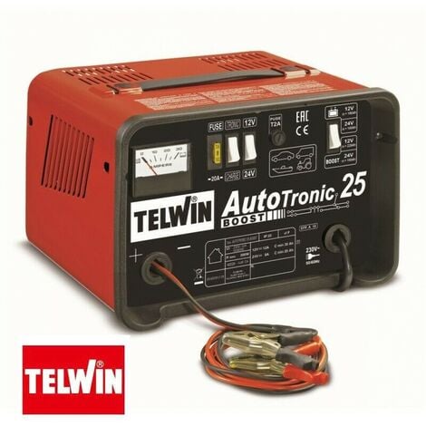 TELWIN AUTOTRONIC 25 BOOST CARICABATTERIE PER AUTO RICARICA 12/24V 230V 807540