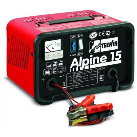 Telwin Caricabatterie Alpine - Rosso e Nero - 230V