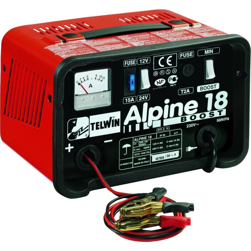 Telwin - Chargeur de batterie Alpine 18 Boost 14A 12/24V