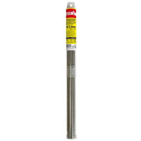 Telwin Elettrodi Basici per Saldatura D. 2,5mm, L 300mm, Set di 10 Pezzi