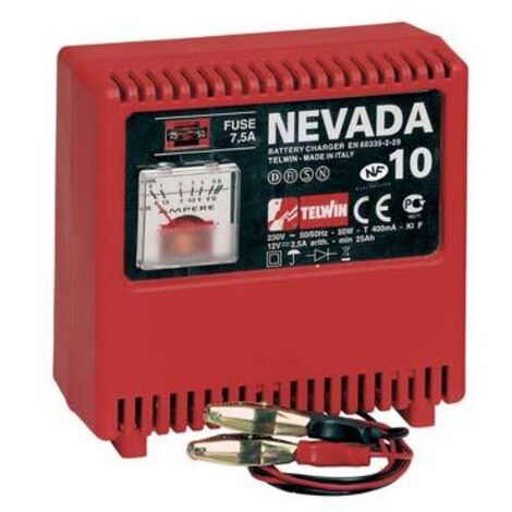 Telwin mod Nevada 10 caricabatteria portatile 12V 4Amp 50W auto moto
