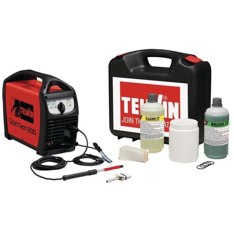 Telwin - Nettoyeur de cordon de soudure Cleantech 200 Set 230/50/60 V/Hz ip 21 - 850020