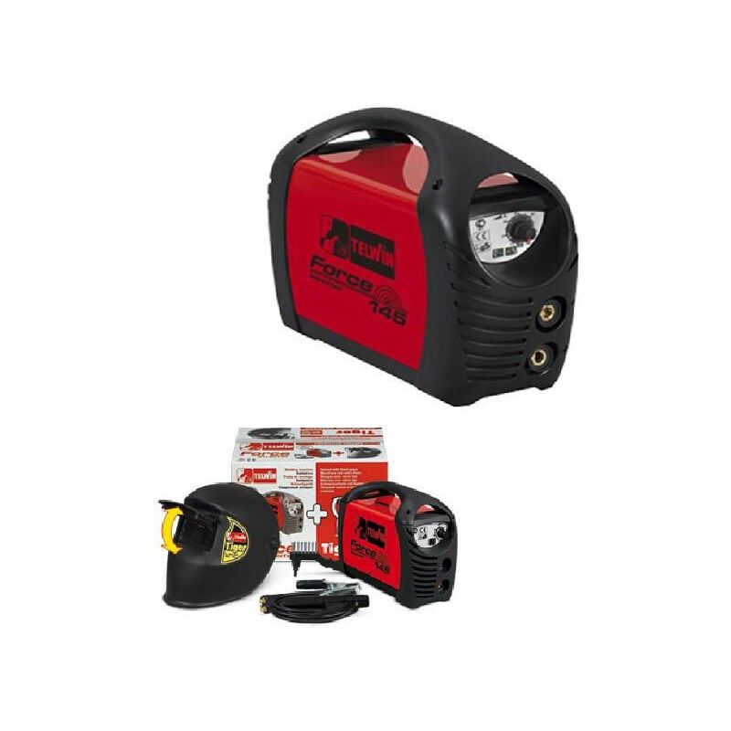 Poste à souder à l'Arc mma Inverter 5 - 130 a + Masque Tiger - Force 145 - Telwin