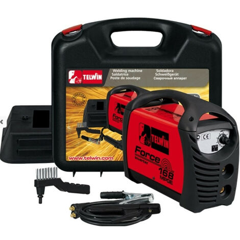 Telwin - Poste à souder à l'Arc portable Inverter + Accessoires - Force 168 MPGE