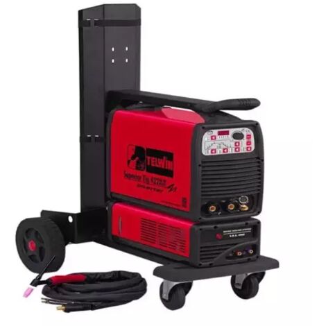 Telwin – Poste à souder inverter TIG 400V – 350A à 35% – Plage de réglage 5-350A – Électrodes 1,6-6mm – Facteur de marche 250A à 60% - TIG 422 AC